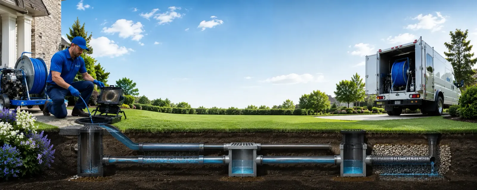 Outdoor drain cleaning information for Pierrepont Manor, NY
